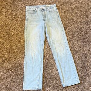 rag & bone Light Wash Straight Jeans